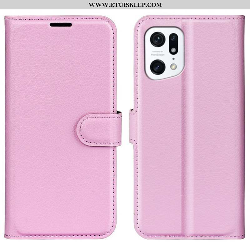 Etui Folio do Oppo Find X5 Klasyczny